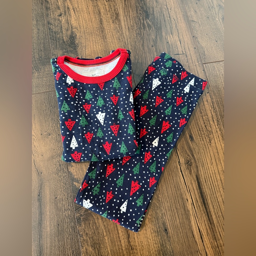 J. Crew Crewcuts Kids Christmas Holiday Printed Pajama Set Size 8